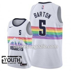 Canotte Bambino Denver Nuggets Will Barton 5 2018-19 Nike City Edition Bianco Swingman